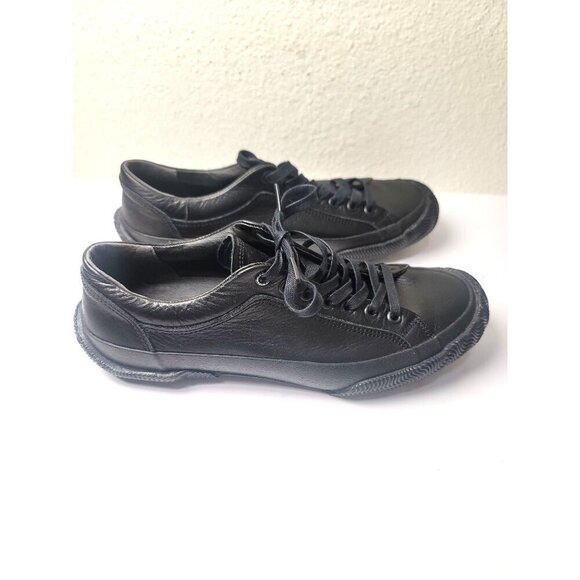 Japan Spingle Move Black Leather Lace Up Sneakers Men's Size S US 7-7.5 - Picture 3 of 12